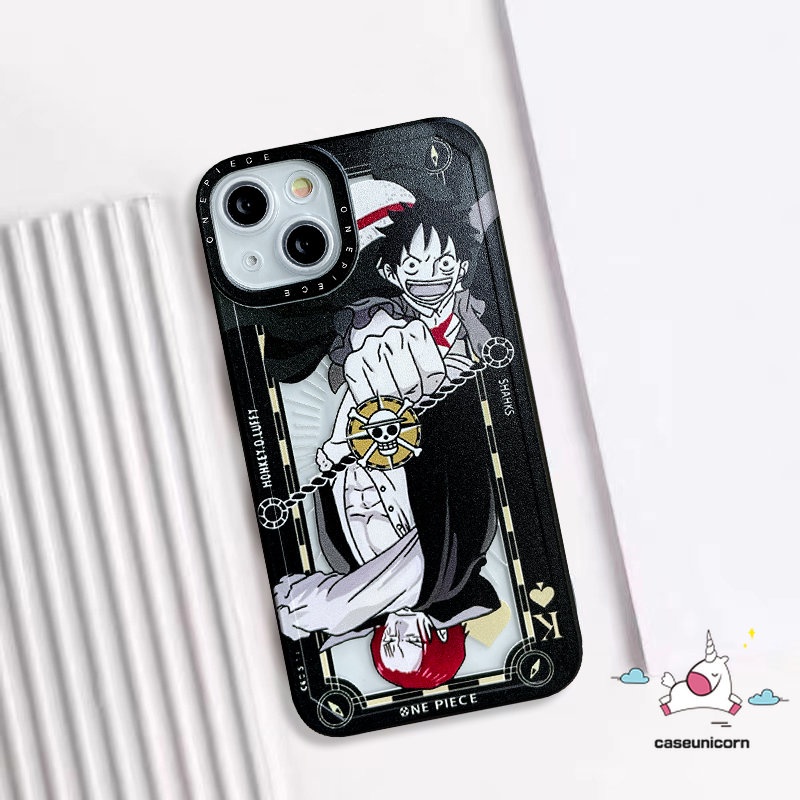 Casing Realme C33 C55 C12 C25Y C21Y C15 C25 C30 C35 C11 C31 C3 C25s C21 C20 C20A GT Realme 10 9pro Plus 8pro 9 8 6i 8i 5 9i 5s 5i Kartun Luffy Trendy One Piece Soft TPU Belakang Sarung