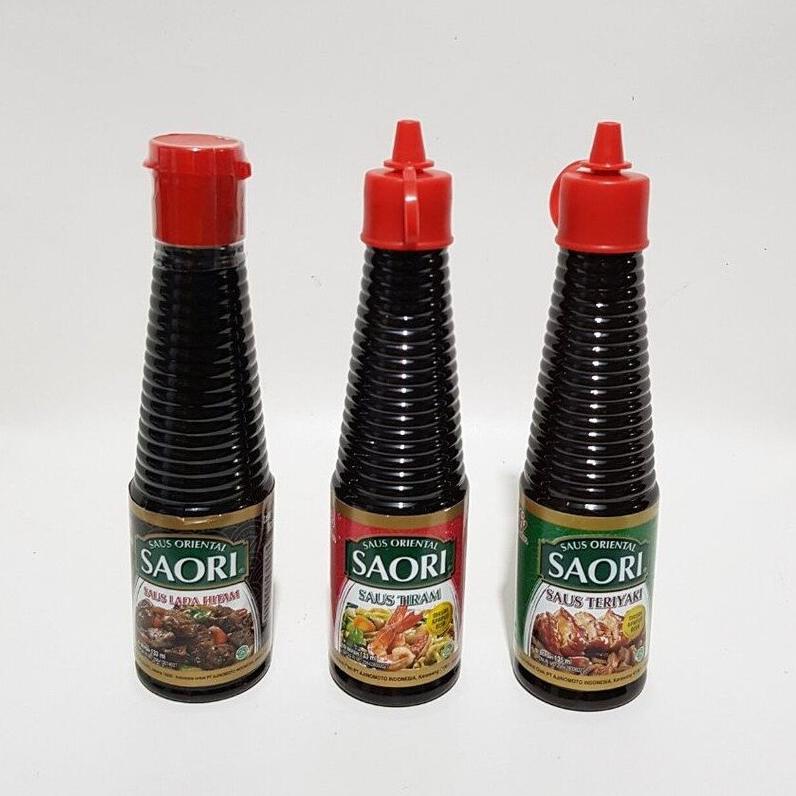 

TRXM2y2X--SAORI SAUS TIRAM BOTOL SAORI TERIYAKI SAORI LADA HITAM BOTOL 133 ML