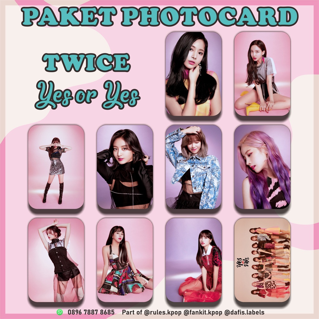 10 lbr - PAKET PHOTOCARD TWICE YES OR YES PAKET HEMAT FOTOCARD TWICE MORE AND MORE ALBUM PAKET PHOTO