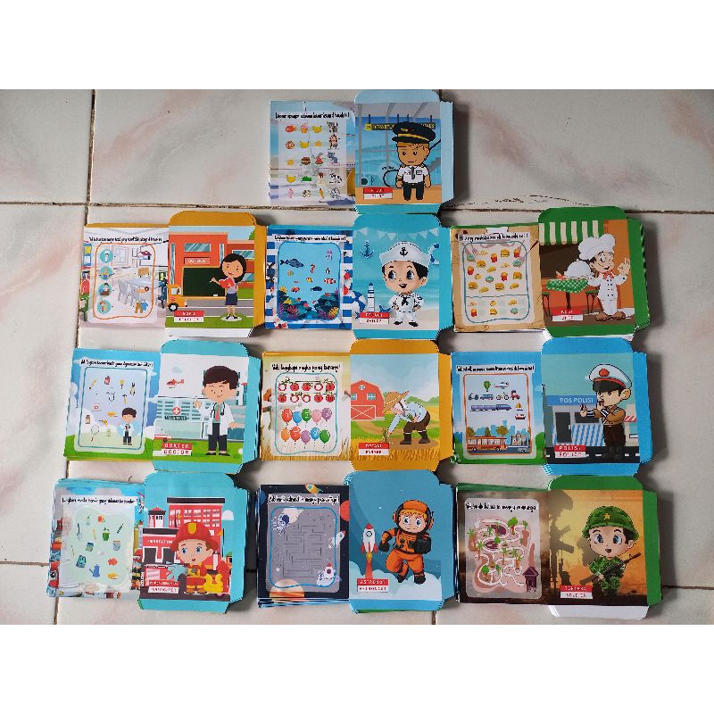 

amplop lembaran ukuran sedang motif profesi 100 lembar