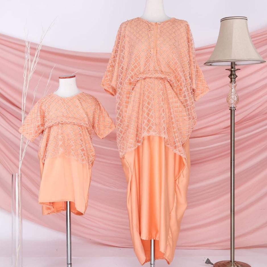 MAISYA KAFTAN COUPLE KELUARGA IBU DAN ANAK / GAMIS SYARI MURAH / GAMIS PESTA MEWAH PREMIUM ◦ MY.18Oc