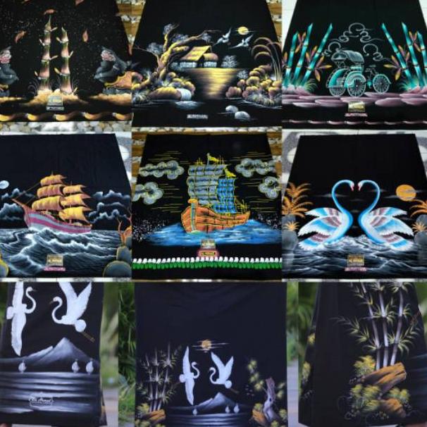 AT.18Oc22q ◦ SARUNG LUKIS  HANDMADE SARUNG BATIK SARUNG BATIK ALFATHAR