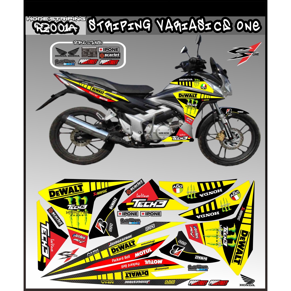 Striping CS ONE / decal CS ONE / variasi CS ONE