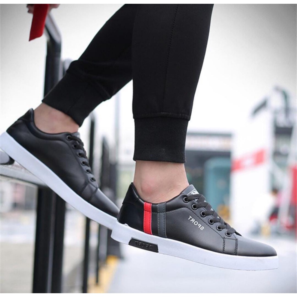 ARMY - SEPATU Sneakers Putih &amp; Hitam pria fashion casual ss.senji terlaris
