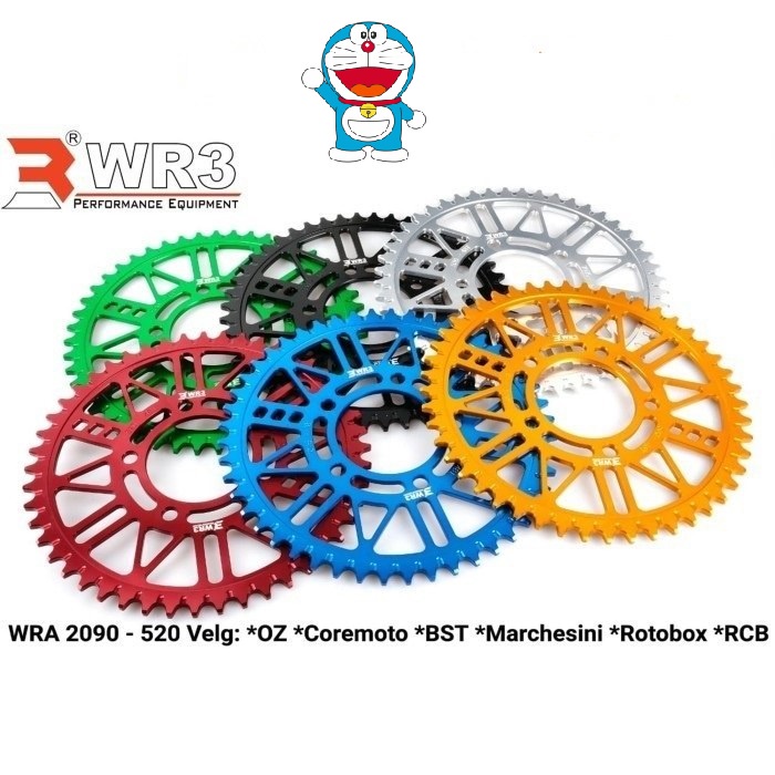 DR Gear wr3 zx25r gir belakang 48-50T kawasaki zx 25r