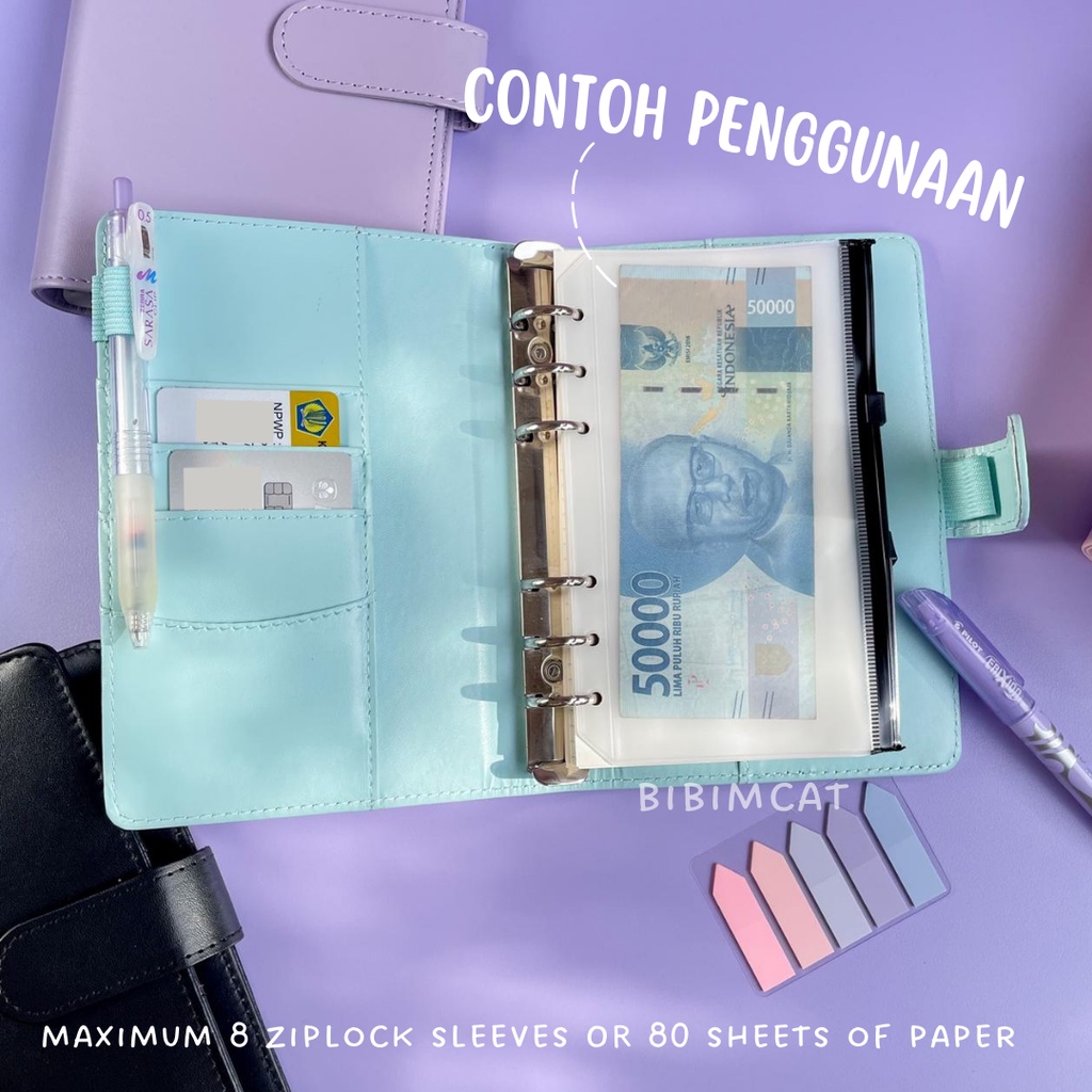 

(A6 Size) Binder PU Leather Kulit / Journal Notebook Kulit