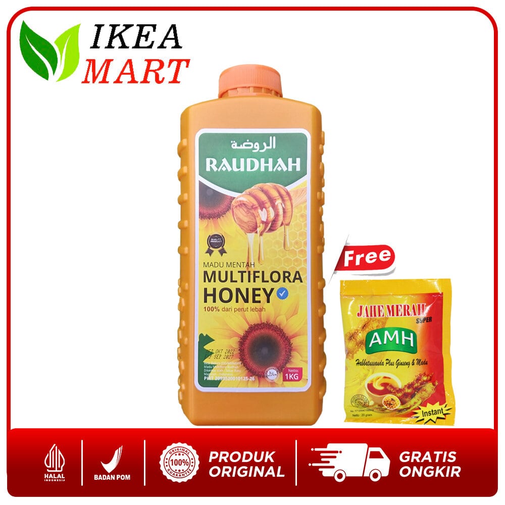 

Madu Raudhah - Madu Multiflora Madu Mentah Multiflora Honey 1kg Darusyifa Untuk Menjaga Kesehatan & Imunitas Tubuh