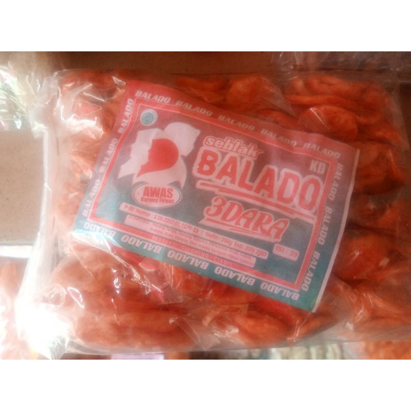 Kerupuk seblak cikur dan Seblak balado 3 Dara