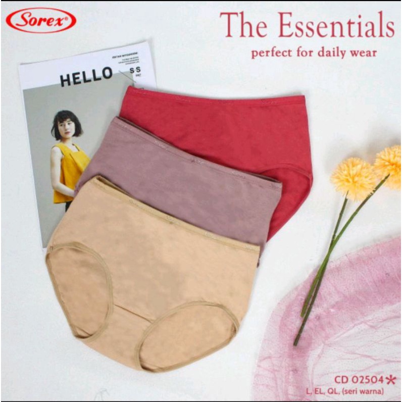 Celana Dalam CD Basic Wanita Perempuan Cewek Dewasa Sorex Original 02504 - ancilla shop