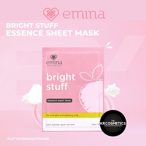 EMINA Bright Stuff Essence Sheet Mask masker topeng 20 gr