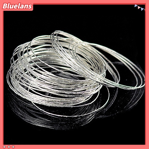100 Pcs Gelang Bangle Kawat Baja Lapis Perak