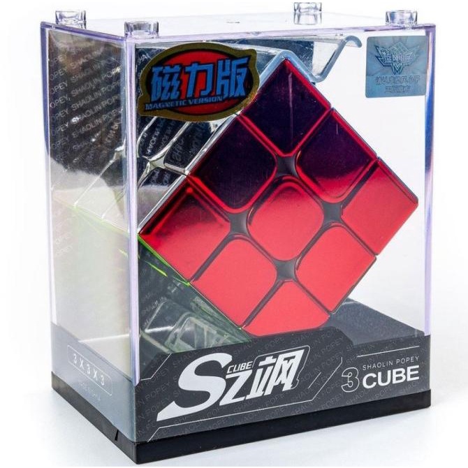 Rubik 3x3 Cyclone Boys Metallic Cube 3x3 M Magnetic Stickerless Metal
