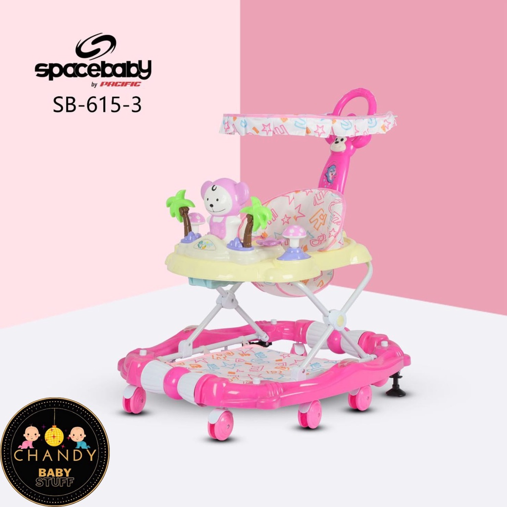 BABY WALKER SPACE BABY SB 615-3 ADA REM BISA AYUN