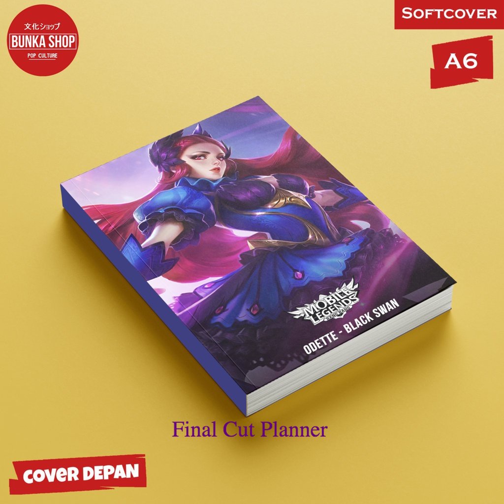 

Pocket Note Mobile Legends Odette Black Swan Softcover A6 Buku Tulis Catatan Notes Agenda Planner Jurnal .