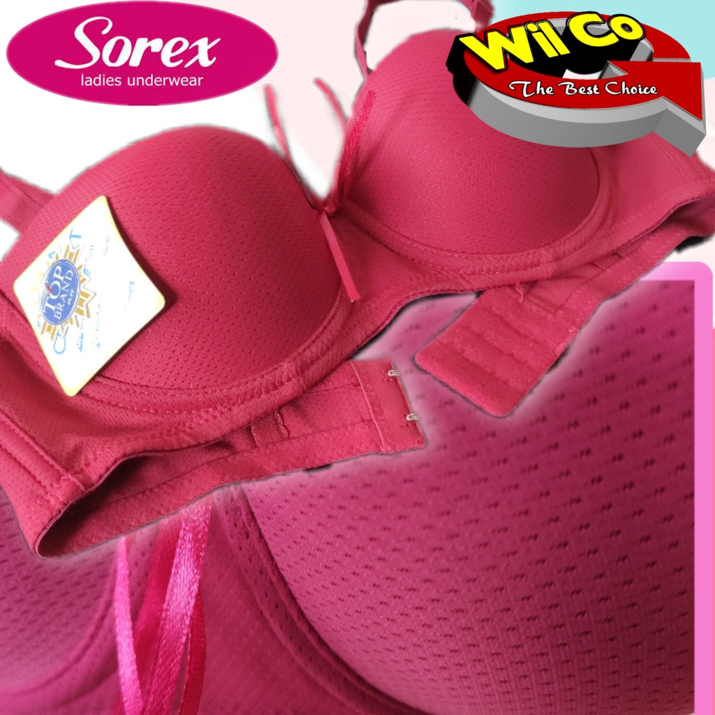 K537 - BRA WANITA SOREX BUSA ADA KAWAT DUA PENGAIT CUP A SIZE 34 - 38