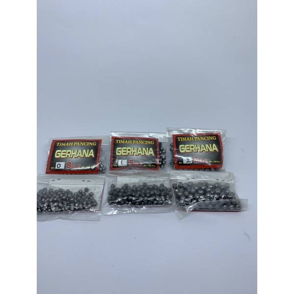 Timah pancing Bulat isi 100pcs