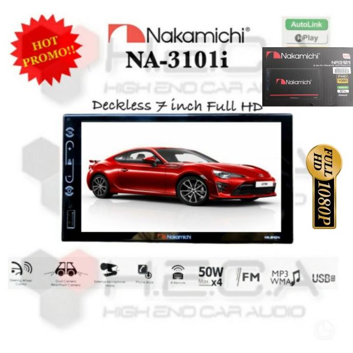 Nakamichi Na3101I Deckless Mirrorlink Head Unit Na3101I Double Din