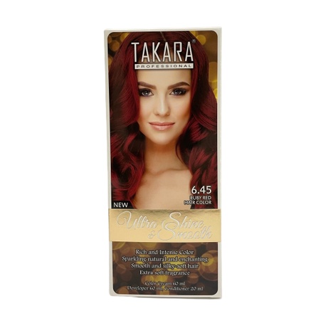 Takara Professional Ultra Shine &amp; Smooth 6.45 Ruby Red Hair Color