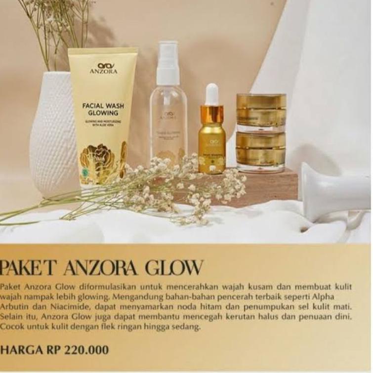 KIRIM HARI INI Anzora Glow Skincare untuk Kulit Kusam Sensitif Flek Hitam

 (ART. J6033)