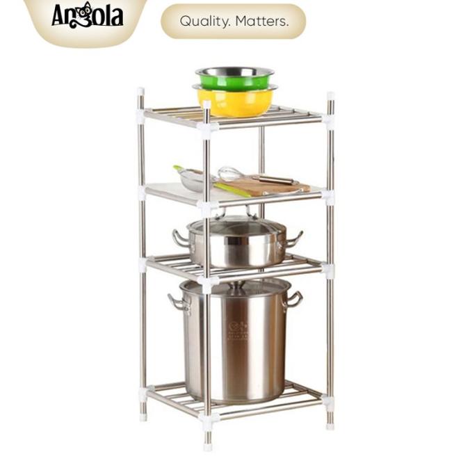[COD] Angola Rak Dapur Peralatan E15 Penyimpanan Rak Panci Tempat Alat Dapur TERLENGKAP Kode 987