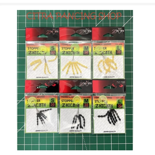 Stoper Pancing Pembatas Pelampung/Kail/Timah Hitam Kuning
