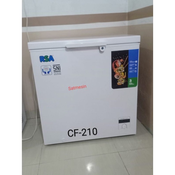 chest freezer box CF-210 RSA kulkas pembeku Frozen food 199 liter cf 210 rsa