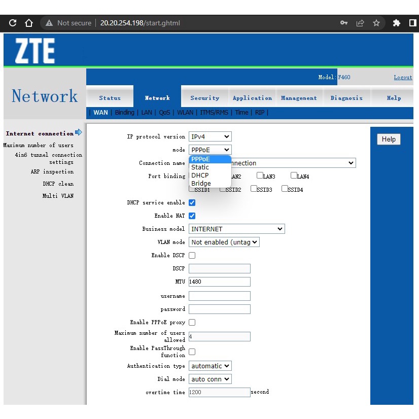 10 PCS ZTE ONT EPON F460 WiFi DAN ADAPTOR