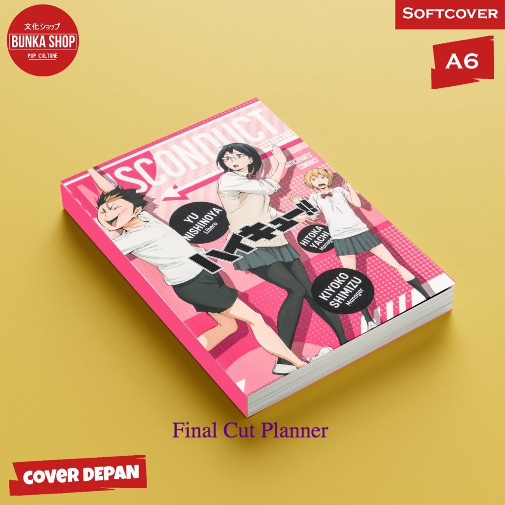 

Pocket Note Anime Haikyuu Nishinoya And Kyoko Softcover A6 Buku Tulis catatan Notes Agenda Planner Jurnal .