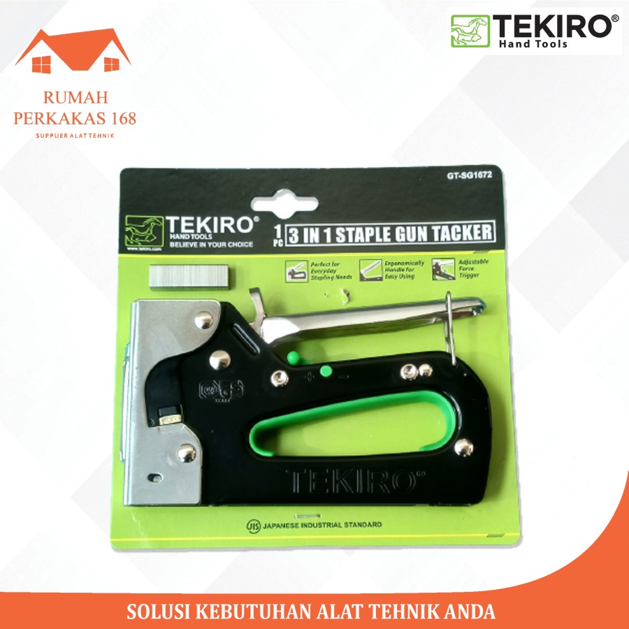 

Tekiro Staples tembak 6 - 14 mm Staple gun tacker 3 in 1 Steples