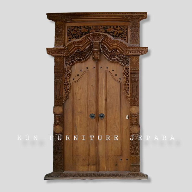 pintu gebyok ukir Jepara kayu jati pintu jati ukir Jepara