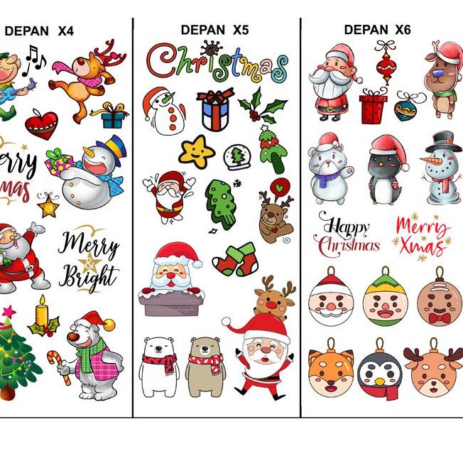 

10.10 Promo Brand Edible Stamp Natal Christmas 1 - Sticker Makanan Natal Christmas !