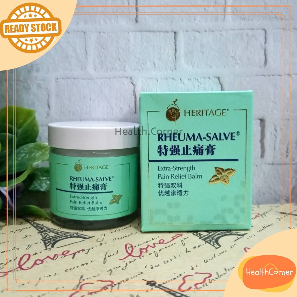 Rheuma Salve Balm 50g / Balsam Heritage / Balsem Pereda Nyeri Otot, Rematik, Sakit Pinggang, Pusing, Sesak Nafas