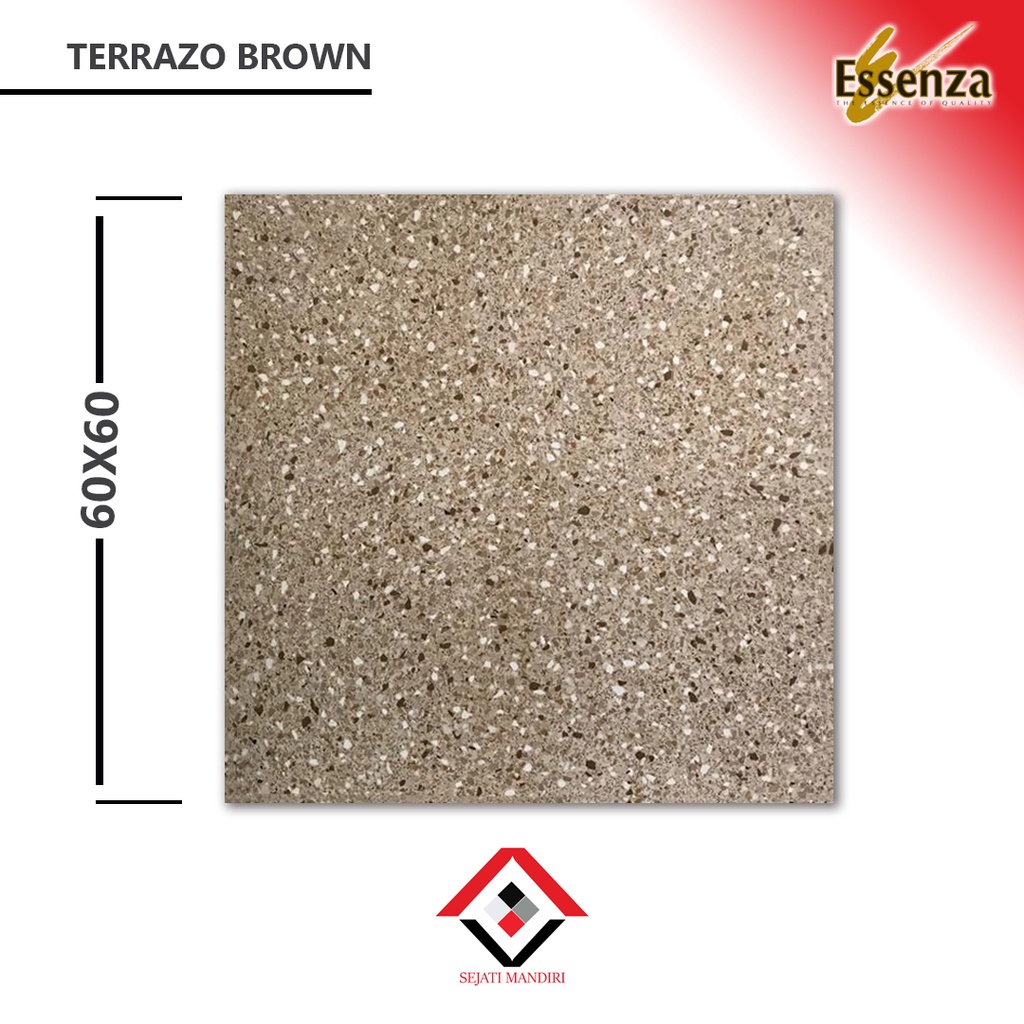 Granit 60x60 - Motif Teras - Essenza Terazzo Brown