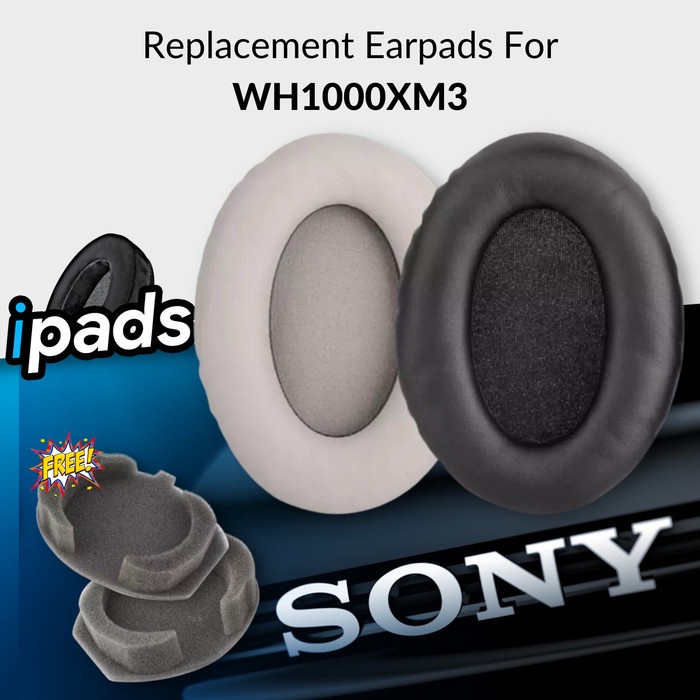 Earpad Ear Pad Earcup Cup Busa Cushion SONY MDR WH-1000XM3 WH 1000XM3 - Headband Black
