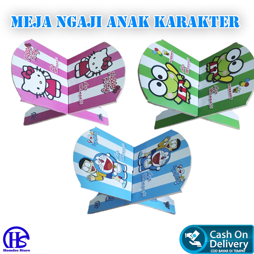 Meja Lipat Ngaji / Meja Lipat Al-Qur’an Karakter / meja ngaji – Homdec Store