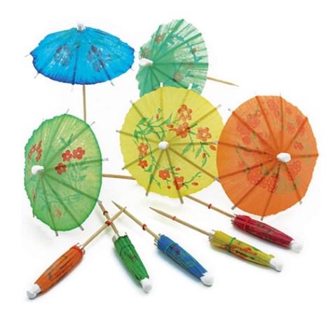 SATUAN  ECERAN Paper Drink /Umbrellas Luau Sticks / Party tusuk Gigi payung