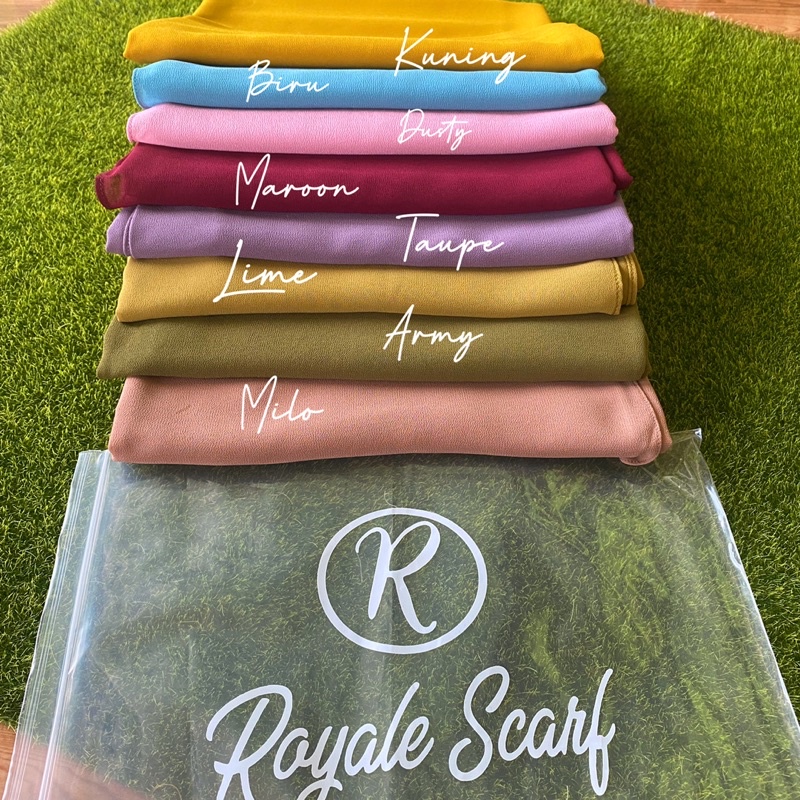 Pasmina ceruty| 200cm x 75 cm| Ori lebel Royale hijab