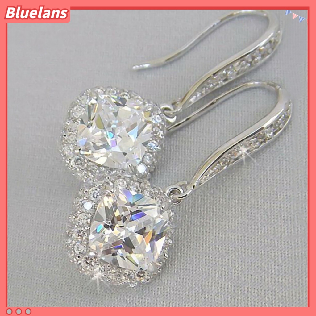 Bluelans Cubic Zirconia Hanging Drop Dangle Ear Hook Earring Party Jewelry Accessory Gift