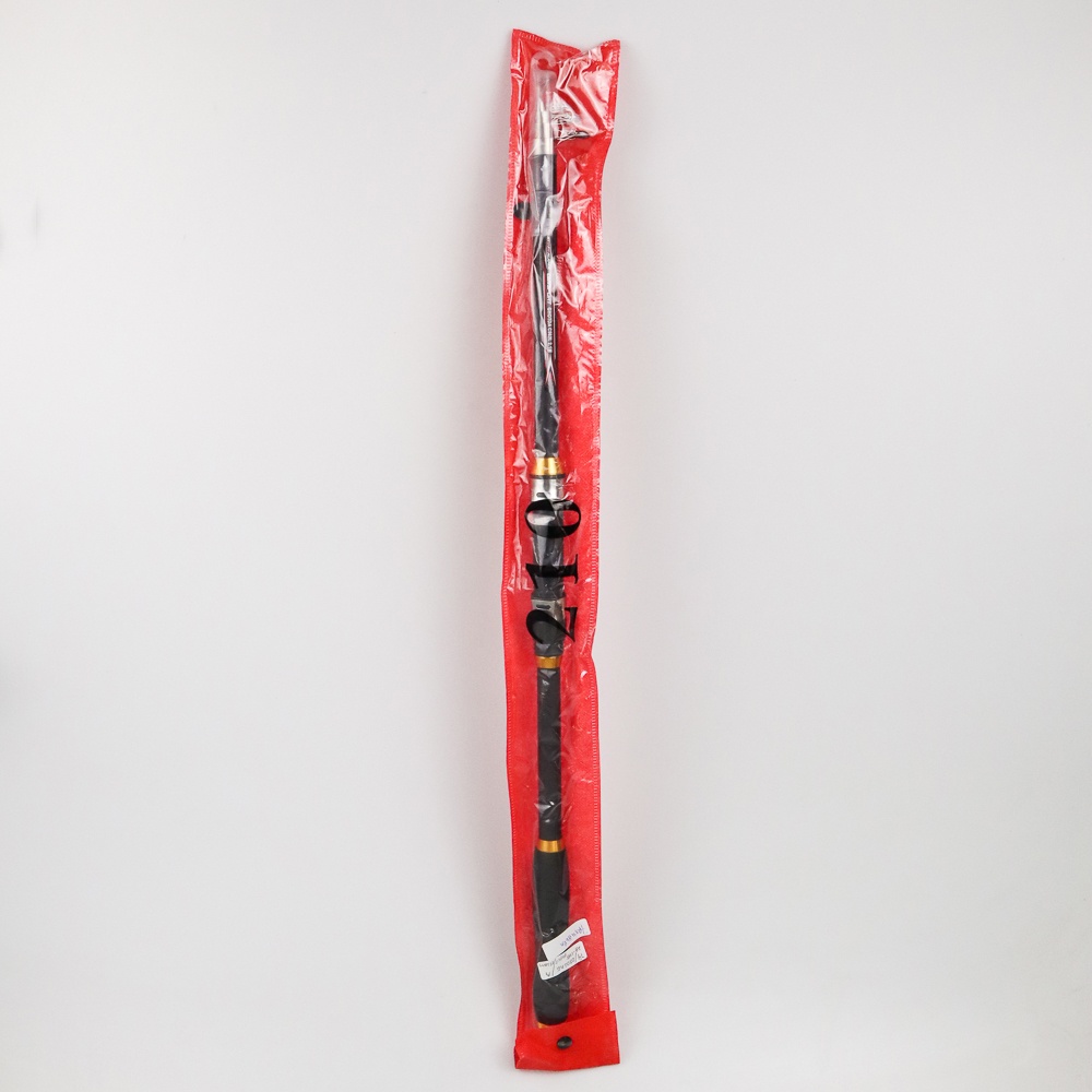 Joran Pancing Telescopic Fishing Rod Pole Carbon Fiber 2.1M - C562L - 7RTH86BK Black