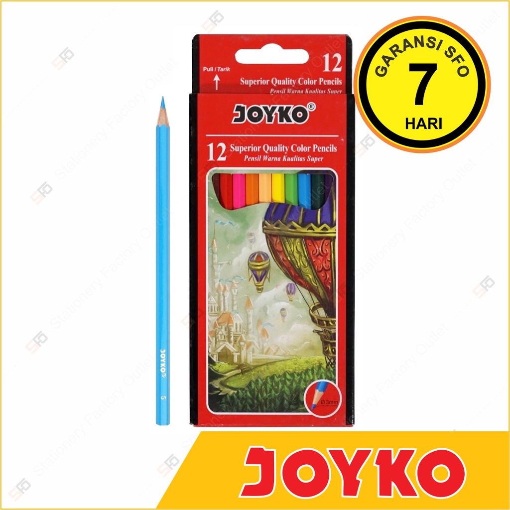 

Pensil Warna Joyko isi 12 CP-100 - SFO Semarang Official