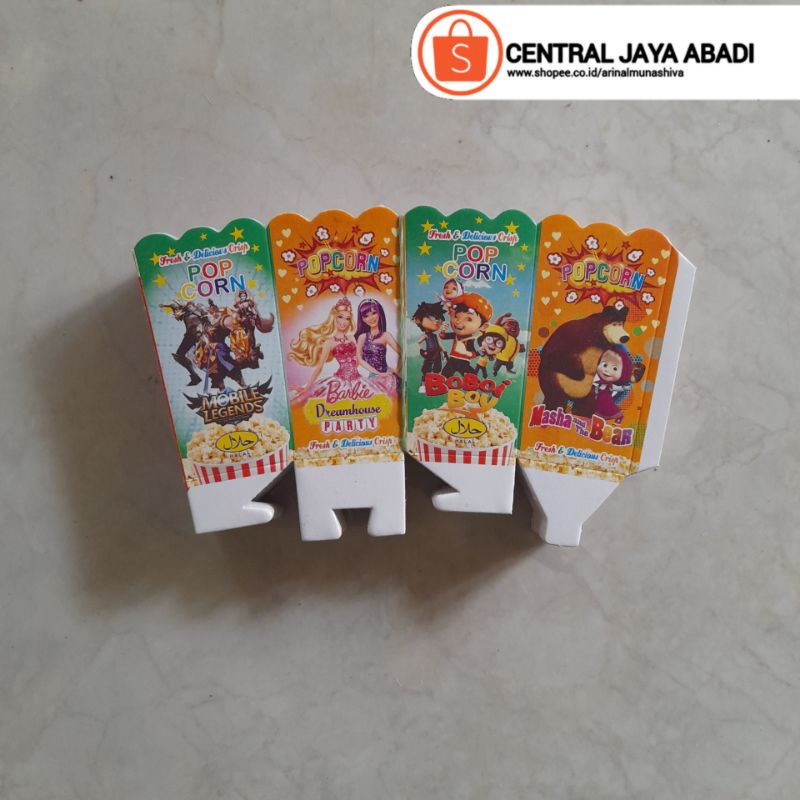 

100 LEMBAR KERTAS POPCORN 9 × 5 BAHAN IVORY PUTIH HIGH QUALITY (SERI B) DUS POP CORN KOTAK POPCORN KEMASAN POP CORN