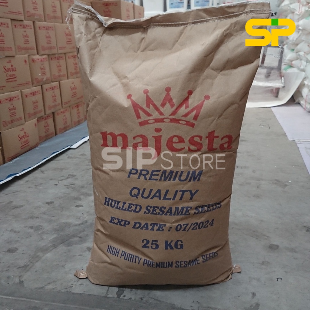 

Wijen Putih Merk MAJESTA 25 Kilogram/ Wijen Putih