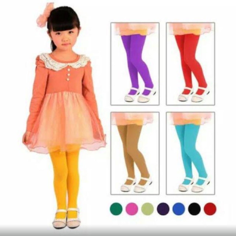 Stocking Anak dan Baby Perempuan 0-15Tahun, Legging Polos Celana Panjang Balet Import