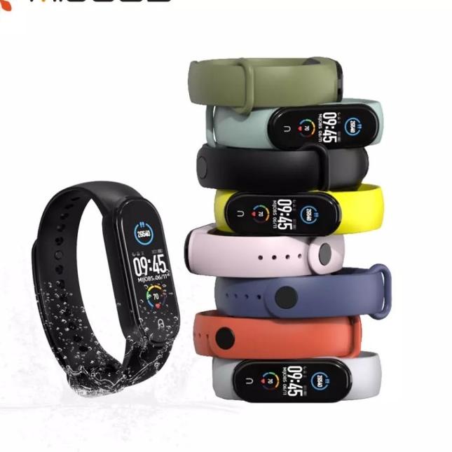 Mijobs Strap Mi Band 5 Mi band 6 Silicone Strap Original Mijobs Strap
