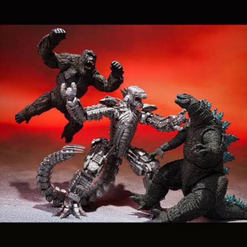 SH Monster Arts King of Monster Mecha Godzilla 2021 Versus Kong Rodan Mothra Recast Kaiju Figure