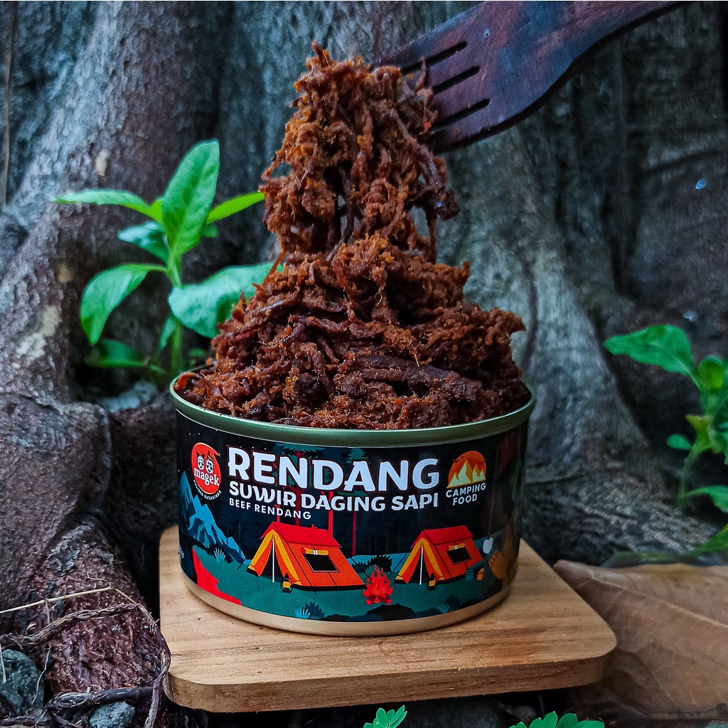 Food Camping Rendang Magek Daging Sapi