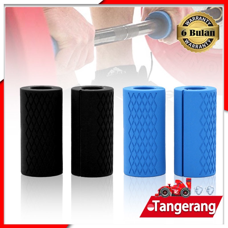 1pc Karet Pegangan Silikon / Barbel Grip Silikon Anti Slip / Pegangan Barbel