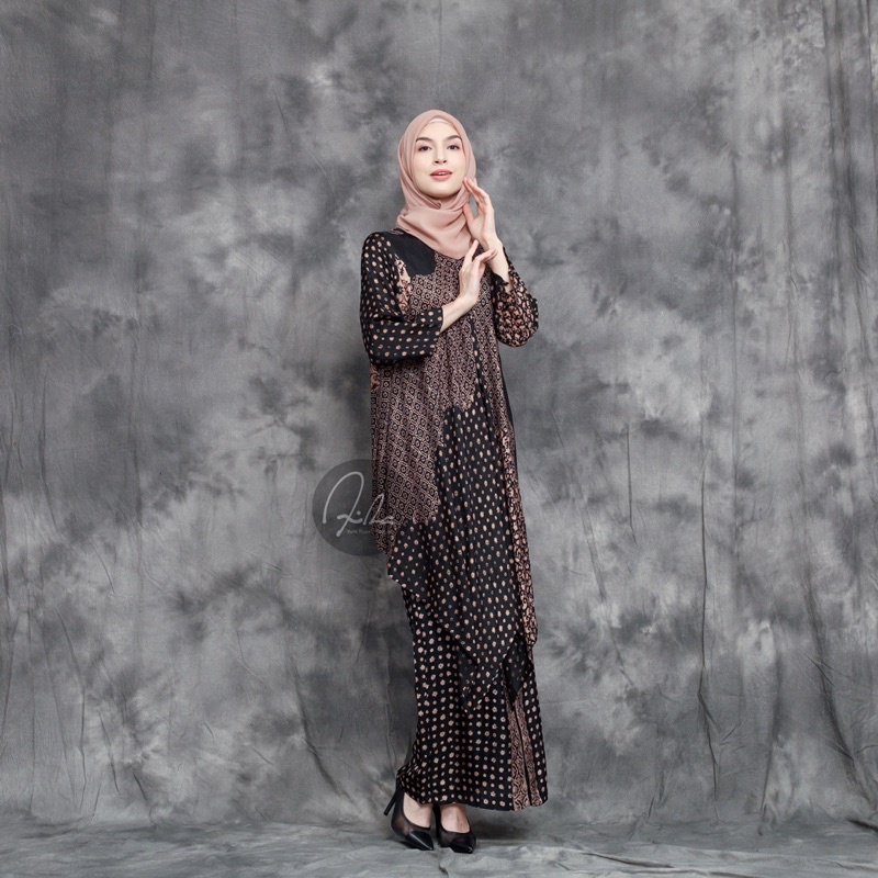 Aira Batik_ LUBNA TUNIK KEBAYA ROK SPAN/LILIT( BAHAN VISCOSE )