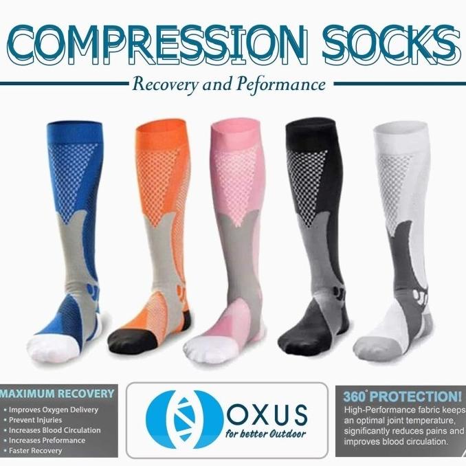 [promo] compression socks kaos kaki kompresi running hiking not aonijie 2xu