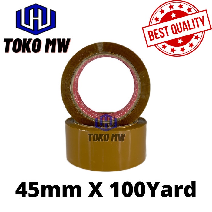 

LAKBAN COKLAT (45MM x 100 YARD) HARGA PALING MURAH!!